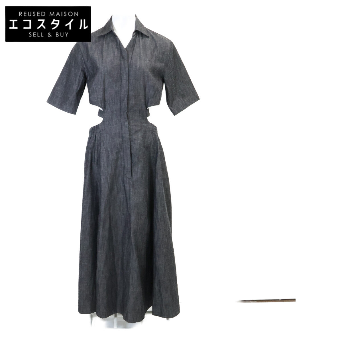 AKIKOAOKI アキコアオキ AA24SS-D03-01 グレー Priscilla-01 デニム ワンピース ワンピース