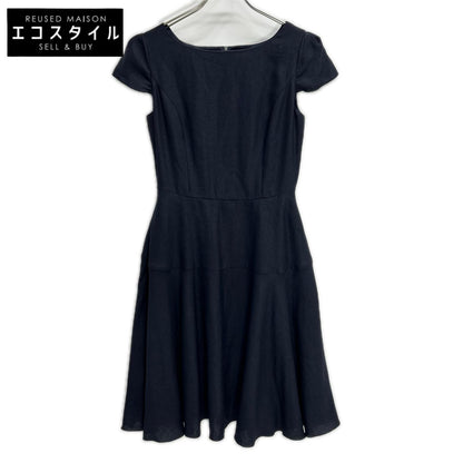 FOXEY NEW YORK フォクシーニューヨーク 38318 ネイビー ノースリーブ サラサラリネンドレス ワンピース ワンピース