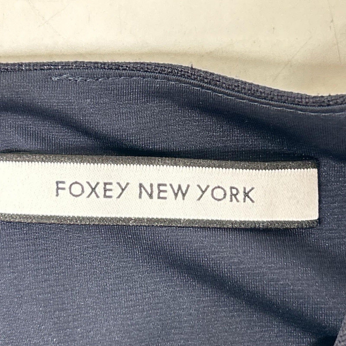 FOXEY NEW YORK フォクシーニューヨーク 38318 ネイビー ノースリーブ サラサラリネンドレス ワンピース ワンピース