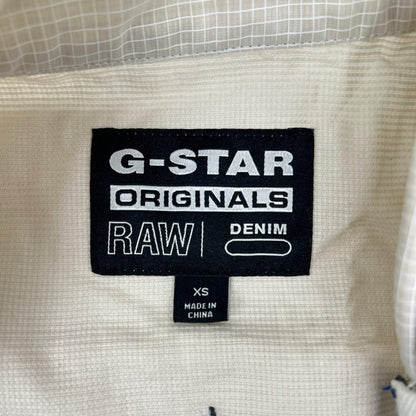 G-STAR RAW ジースターロゥ D21467-C651-110 ホワイト E Razor Jumpsuit サロペット オーバーオール オールインワン