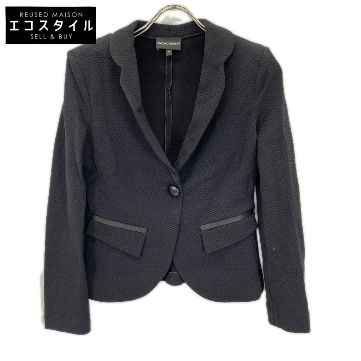 EMPORIOARMANI エンポリオアルマーニ ブラック 3H2G8R 2J78Z 1B ニット ジャケット ジャケット