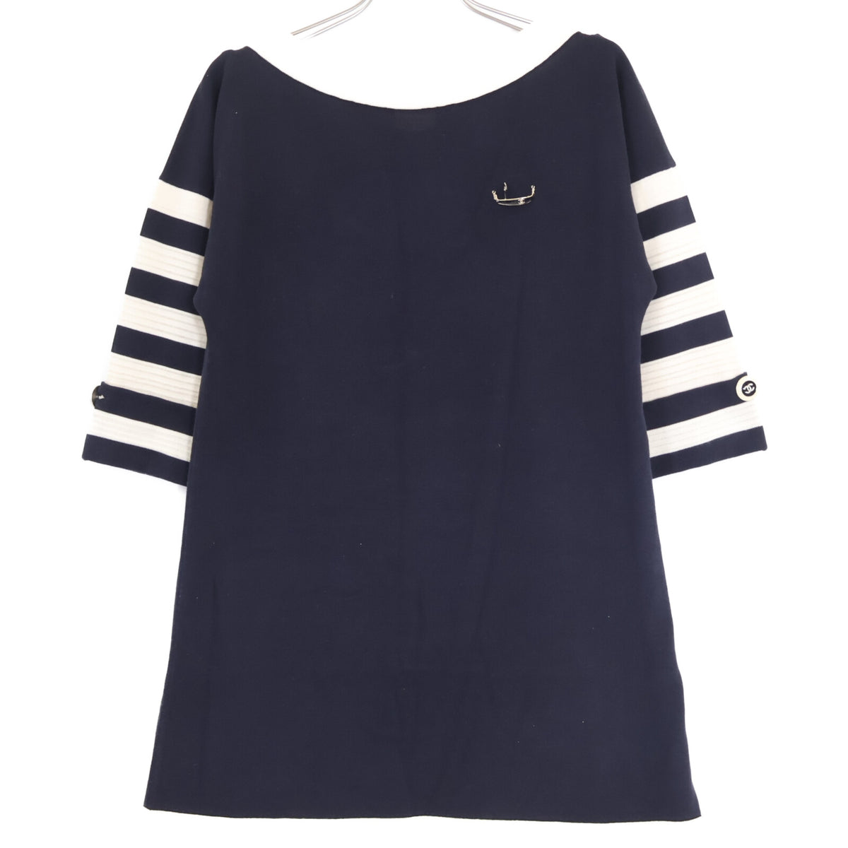 CHANEL シャネル 【国内正規】P47532K06093 七分袖 ニット ミニ ワンピース