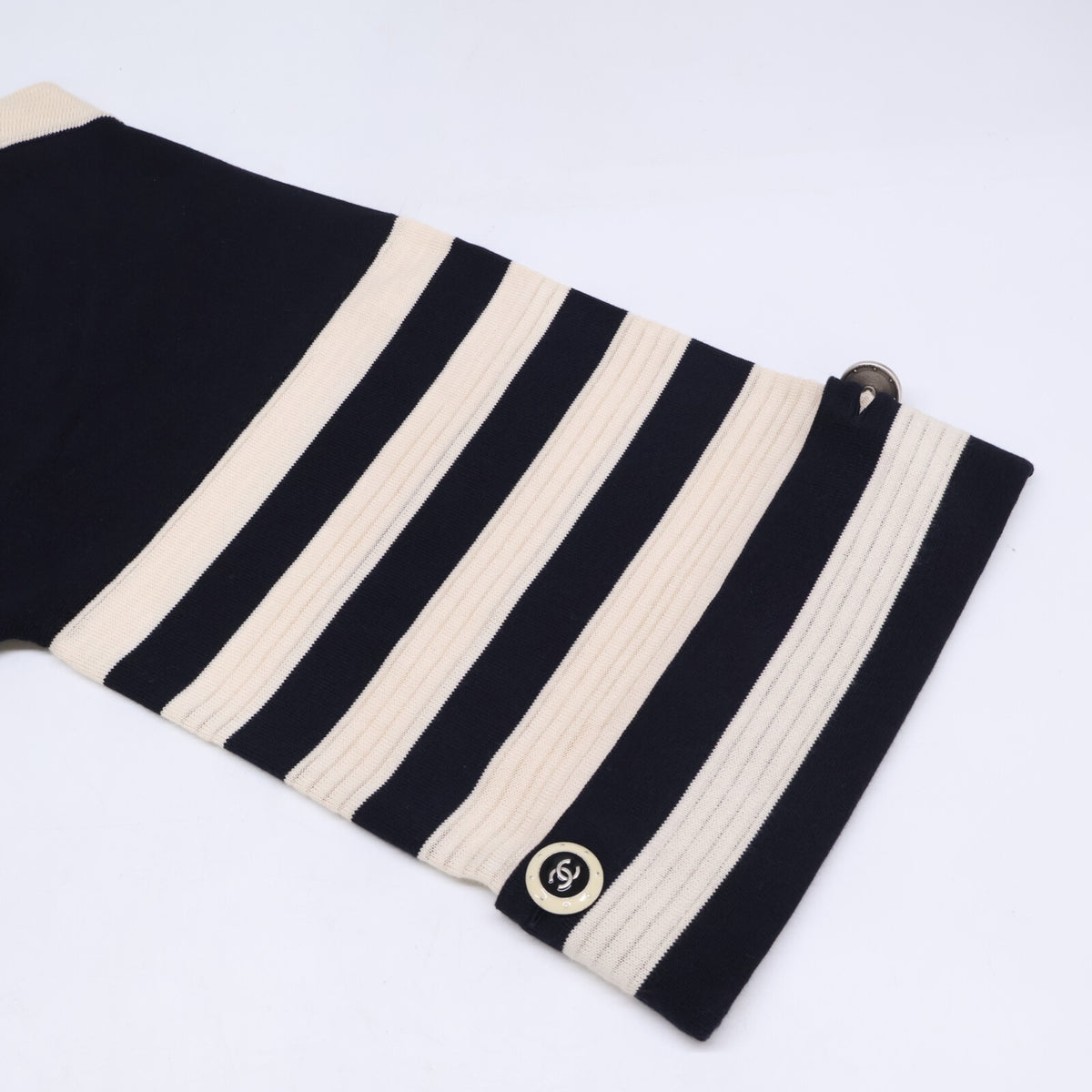 CHANEL シャネル 【国内正規】P47532K06093 七分袖 ニット ミニ ワンピース