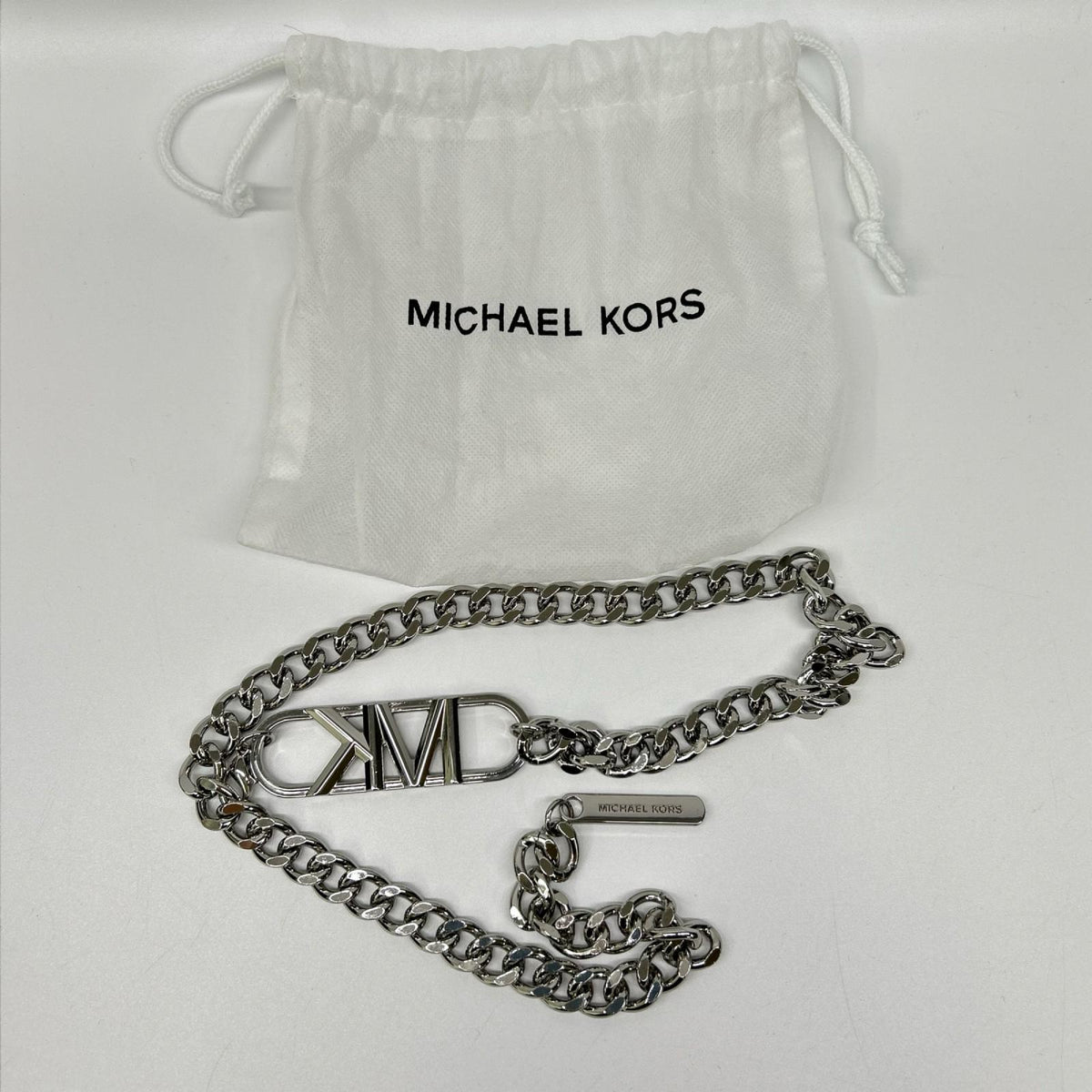 MICHAEL KORS マイケルコース MS381P04YJ ブラック チェーンホルター コットンローン ミディドレス ワンピース