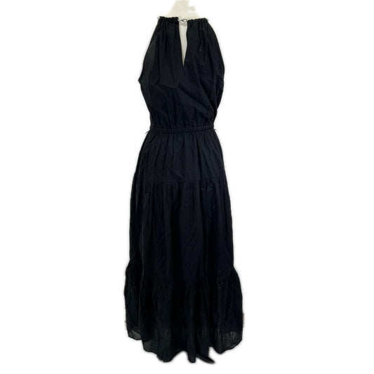 MICHAEL KORS MS381P04YJ Black Chain Halter Cotton Lawn Midi Dress