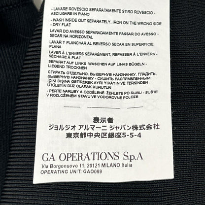 EMPORIOARMANI エンポリオアルマーニ 3L2AYA 2MB5Z ブラック クロップドトップス ワンピース アンサンブル ワンピース