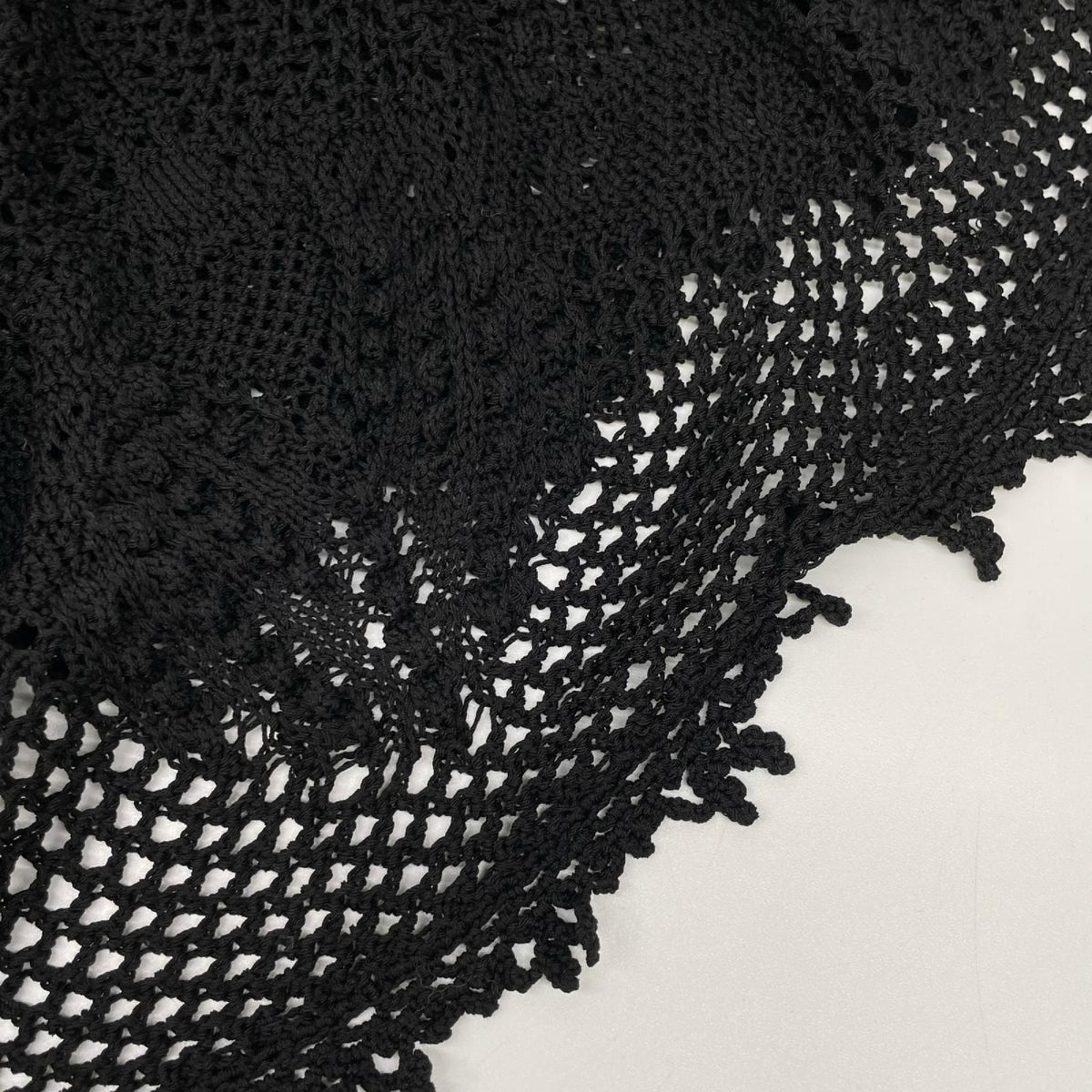 RalphLauren PURPLE LABEL ラルフローレン パープルレーベル ブラック シルク フラワー刺繍 ニット ワンピース ワンピース
