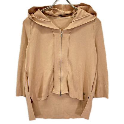 FOXEY フォクシー 31694 ベージュ ジップアップ レディライクパーカー トップス