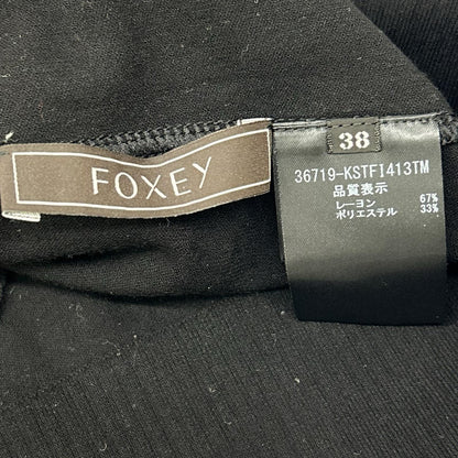 FOXEY フォクシー 36719 ブラック ラッフル ピーターパン ニット トップス トップス