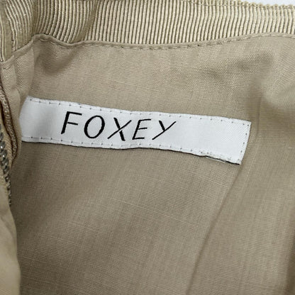 FOXEY フォクシー 34125 ベージュ リネンホイップ ティアードスカート スカート