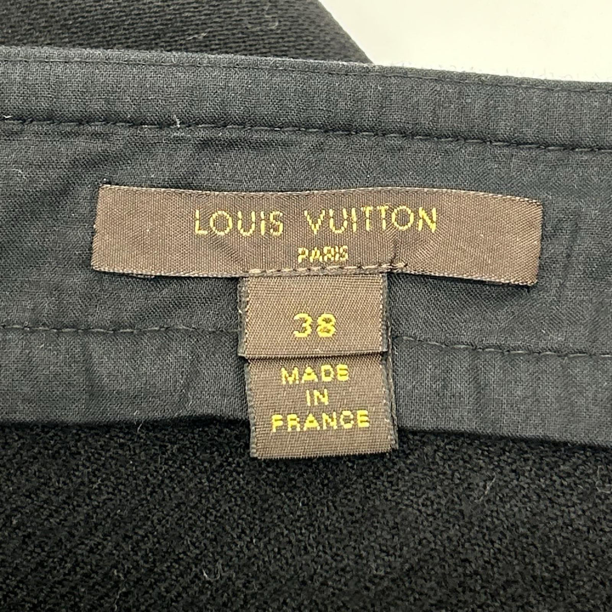 LOUIS VUITTON ルイヴィトン RW142B F6SK21UHN ブラック ウール サイドジップ スカート スカート