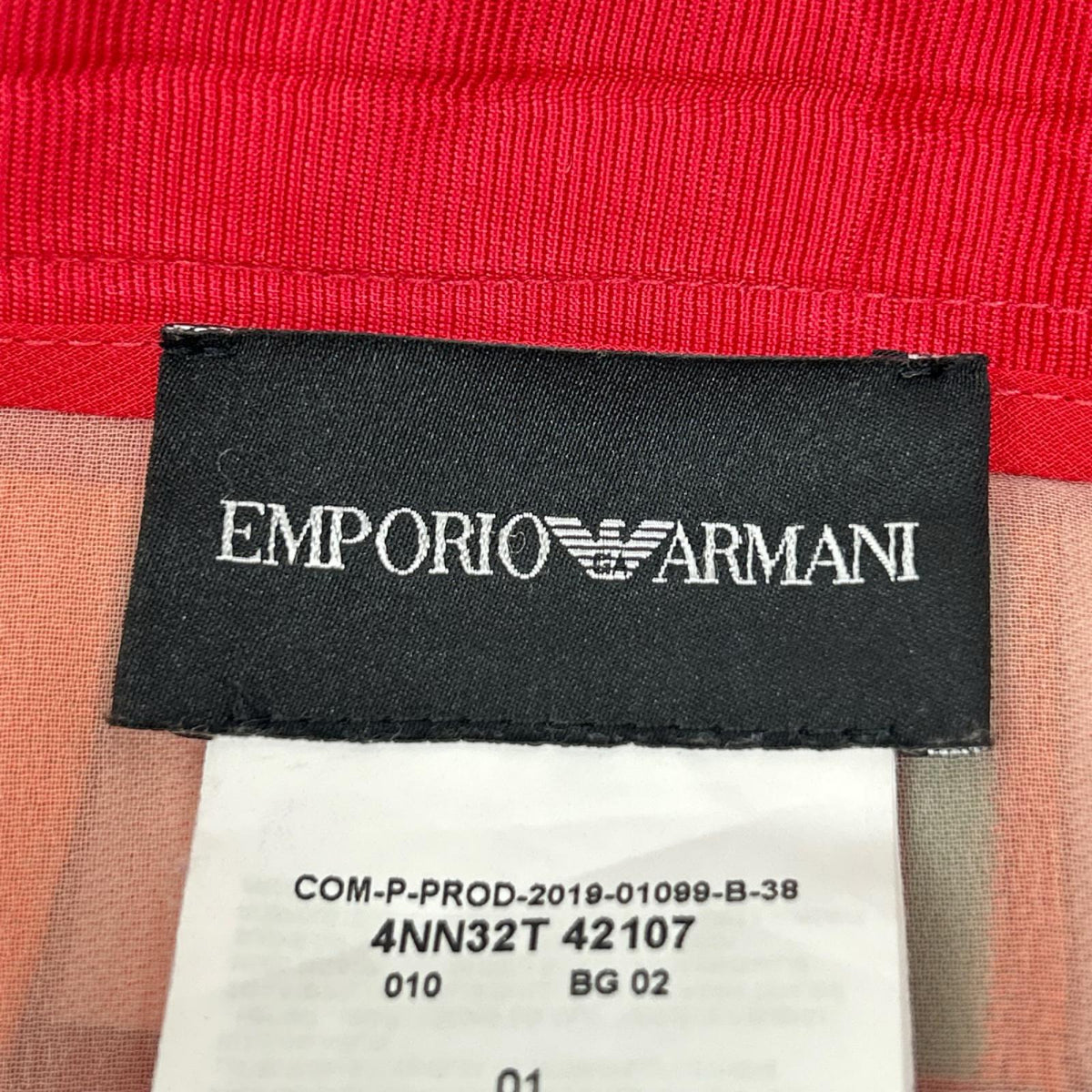 EMPORIOARMANI エンポリオアルマーニ 4NN32T 42107 マルチカラー チェック プリーツ スカート スカート