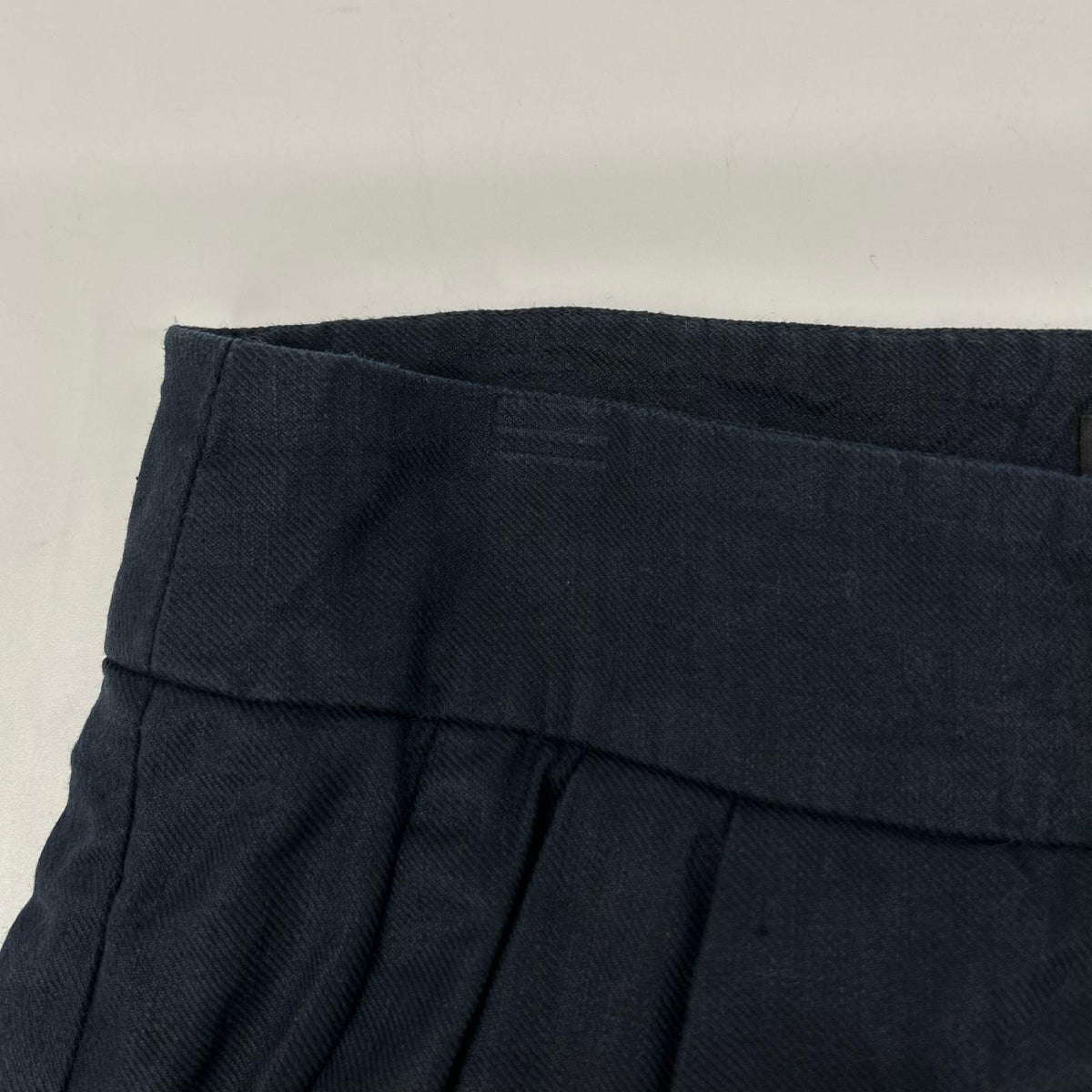 EMPORIOARMANI エンポリオアルマーニ 5NP24T52012 ネイビー リネン ワイドレッグパンツ ボトムス