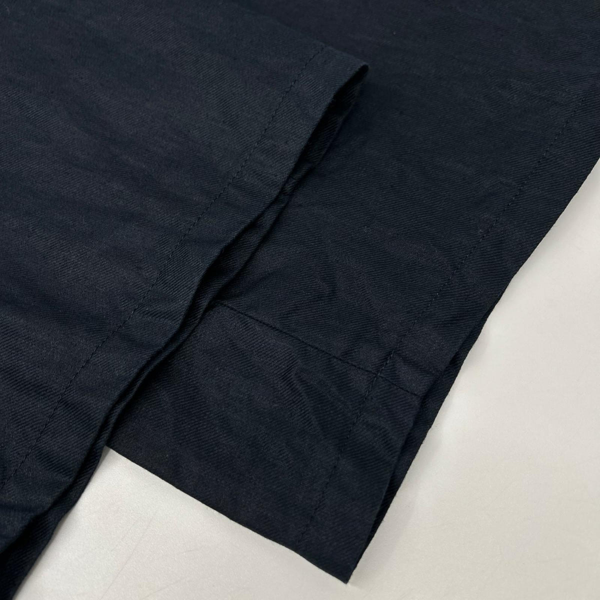 EMPORIOARMANI エンポリオアルマーニ 5NP24T52012 ネイビー リネン ワイドレッグパンツ ボトムス