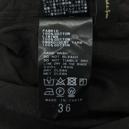 Spick&Span スピック＆スパン ブラック エンブロイダリーレース ティアードスカート ボトムス