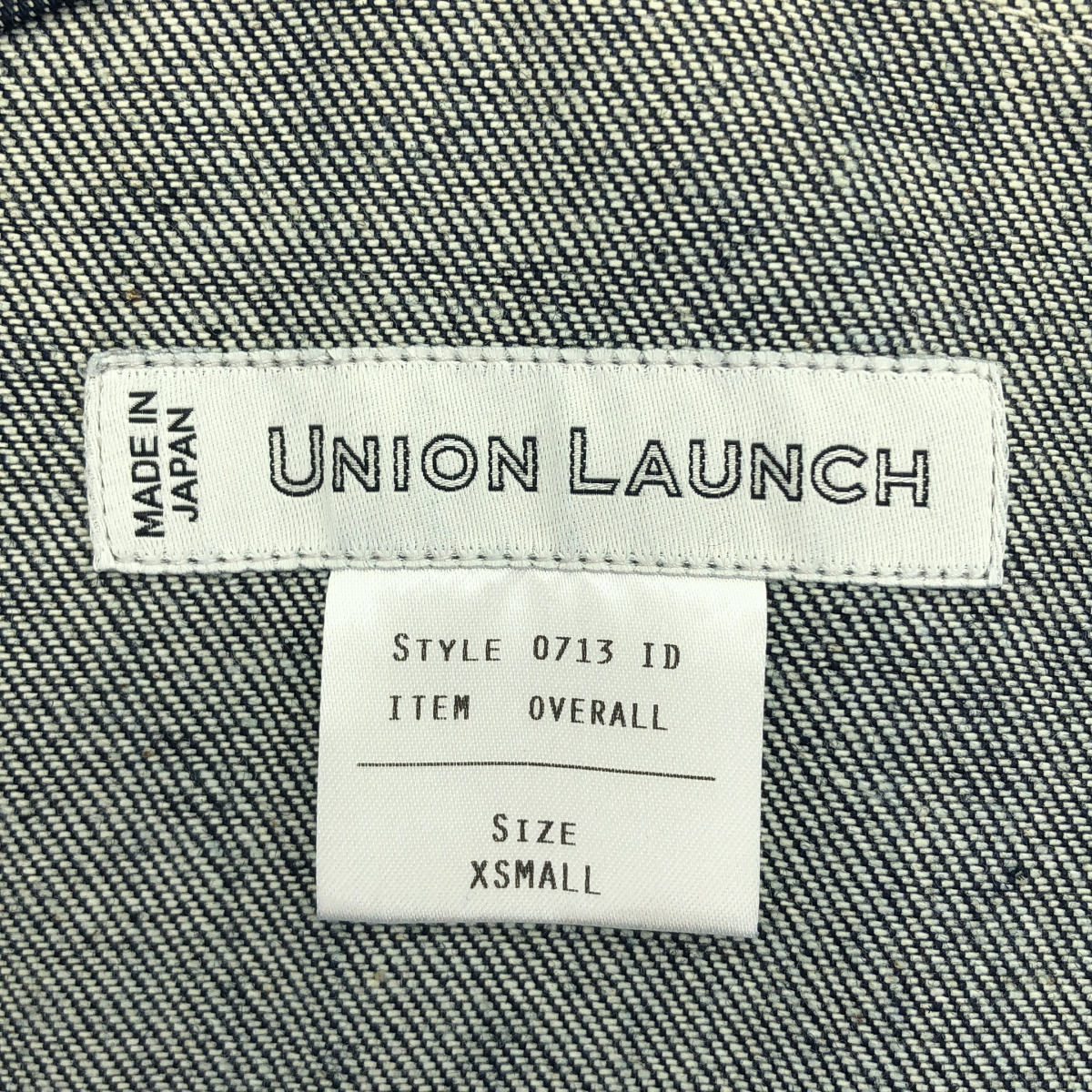 UNION LAUNCH ユニオンランチ 0713ID インディゴ デニム スリッドスカート オーバーオール トップス