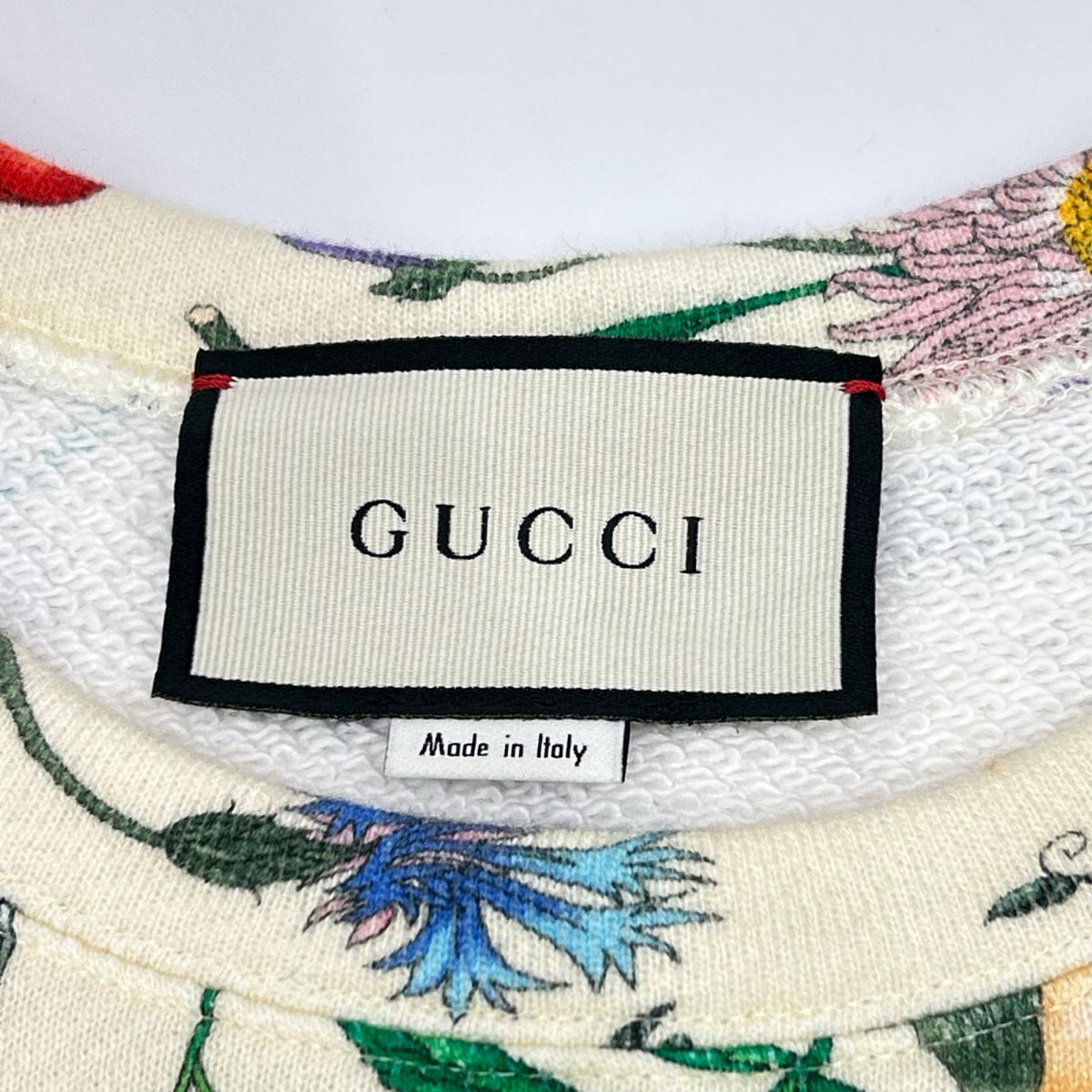 GUCCI グッチ 469250 キナリ ロゴ×フラワープリント スウェット トレーナー トップス