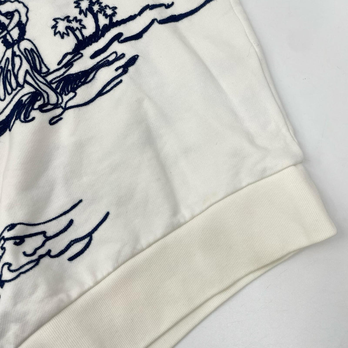 MONCLER モンクレール 16年 ホワイト MAGLIA GIROCOLLO オーシャン パームツリー トレーナー トップス