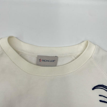 MONCLER モンクレール 16年 ホワイト MAGLIA GIROCOLLO オーシャン パームツリー トレーナー トップス