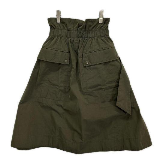 MONCLER モンクレール D20932566900 18年 カーキ GONNA ナイロン ベルト付き スカート スカート