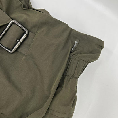 MONCLER モンクレール D20932566900 18年 カーキ GONNA ナイロン ベルト付き スカート スカート