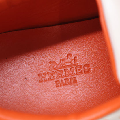 HERMES エルメス Quicker クイッカー ペイント加工 レザー ローカットスニーカー シューズ