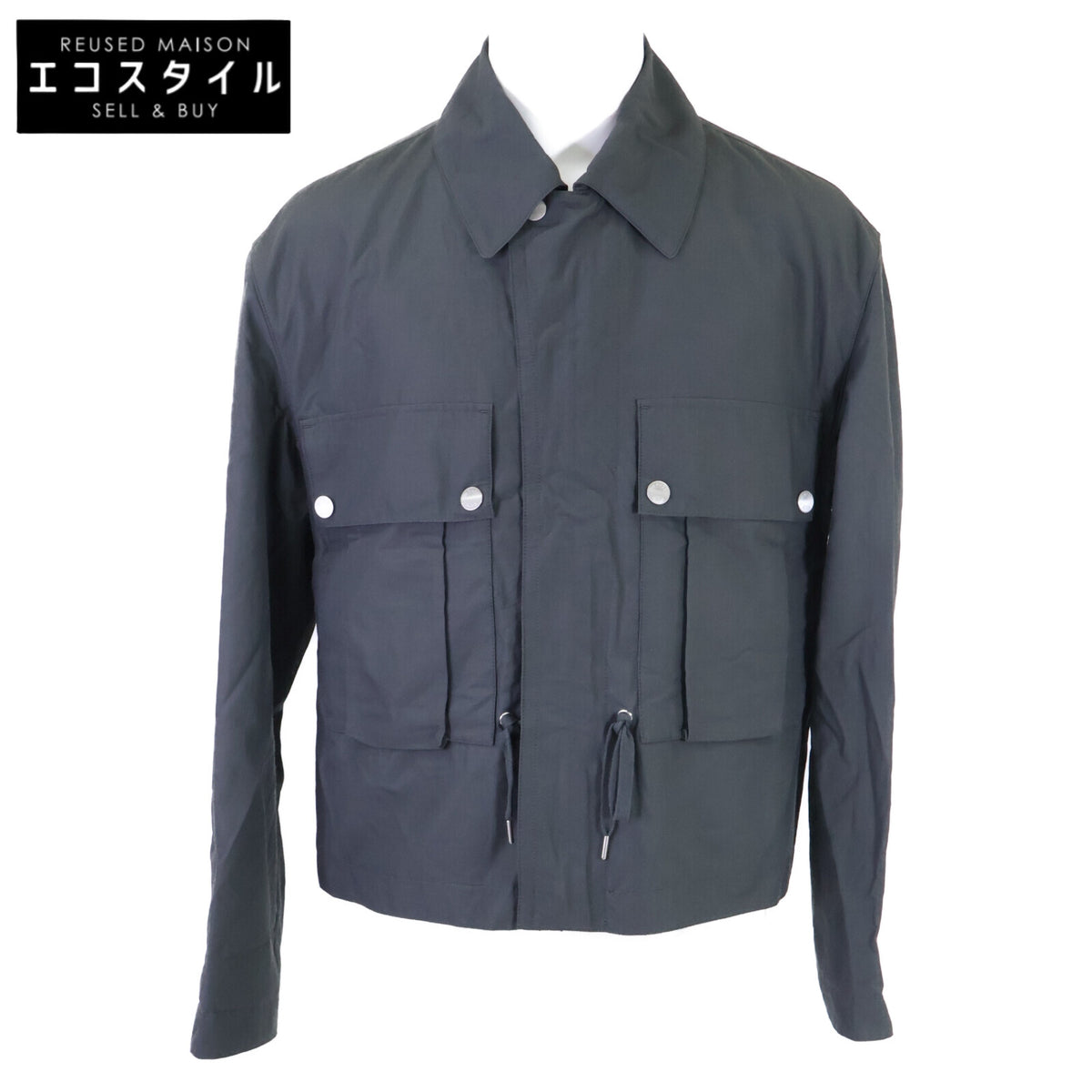 HERMES エルメス 【美品/国内正規/25年製】H552120HB ストレートカット ジップアップ ジャケット ジャケット