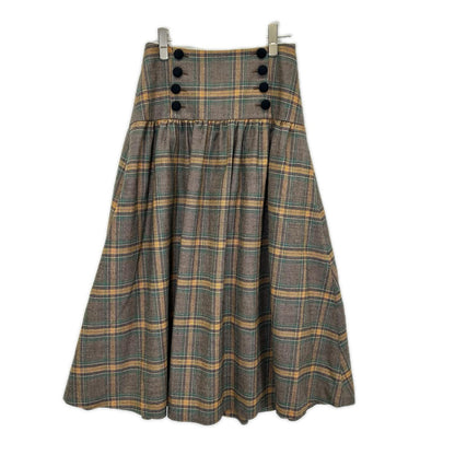 BORDERS at BALCONY ボーダーズアットバルコニー BD2221-3H-29 ブラウン チェック PLAID SKIRT スカート スカート