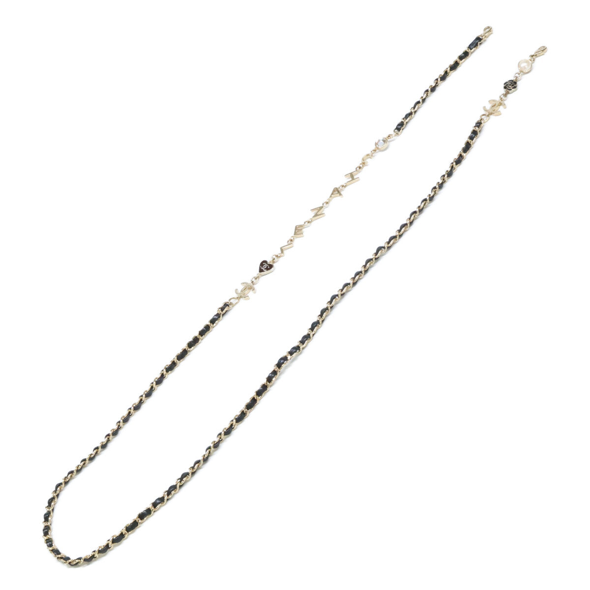 CHANEL シャネル 【美品】CH5210QA ココマーク カメリア ロゴ グラスチェーン その他