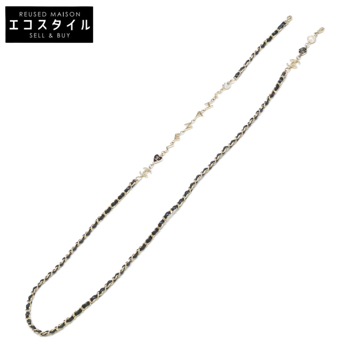 CHANEL シャネル 【美品】CH5210QA ココマーク カメリア ロゴ グラスチェーン その他
