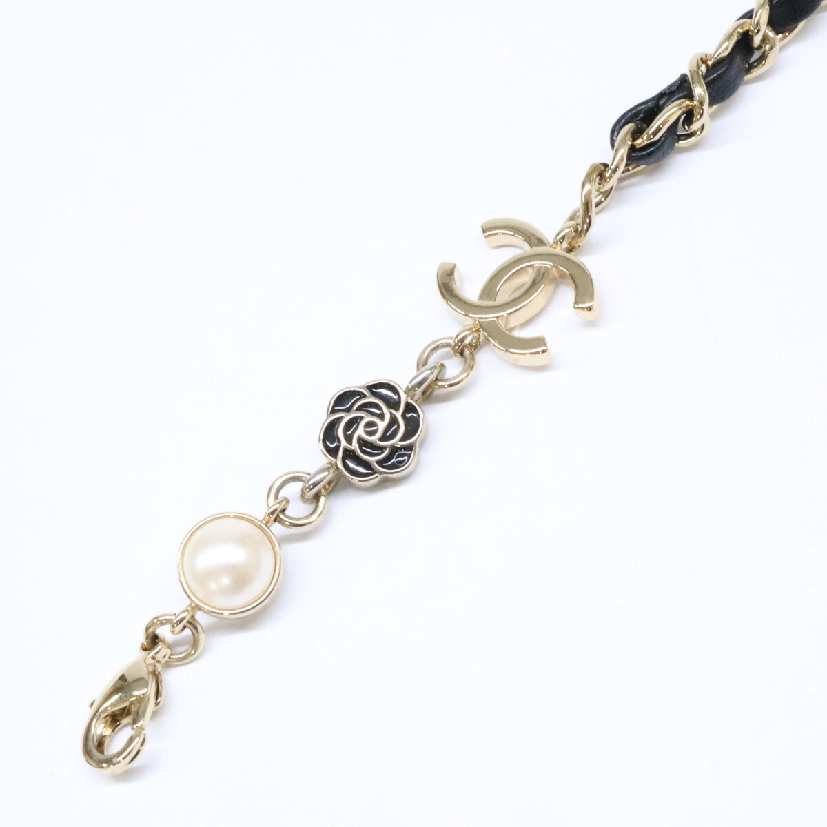 CHANEL シャネル 【美品】CH5210QA ココマーク カメリア ロゴ グラスチェーン その他