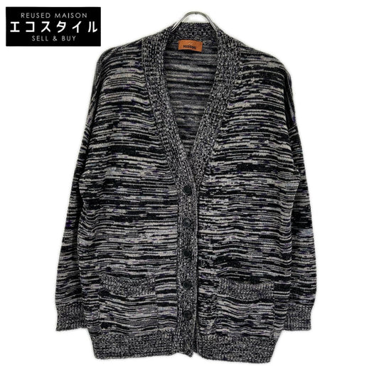 MISSONI ミッソーニ 24年 DS24WM0U ブラック カシミヤ オーバーサイズ カーディガン トップス