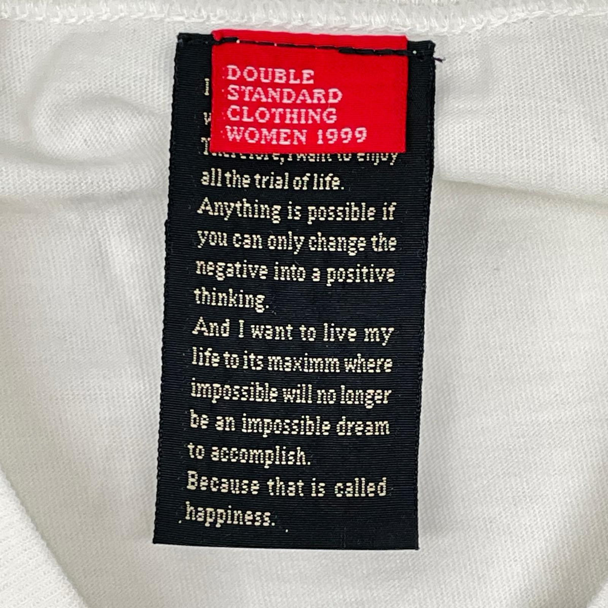 DOUBLE STANDARD CLOTHING ダブルスタンダードクロージング 【WEB限定】26SS ホワイト ハートフリル刺繍 コットン Tシャツ トップス