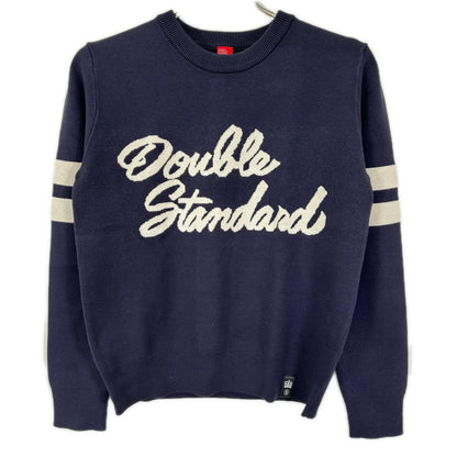 DOUBLE STANDARD CLOTHING ダブルスタンダードクロージング 25AW ネイビー Sun ジャガードニット プルオーバー トップス