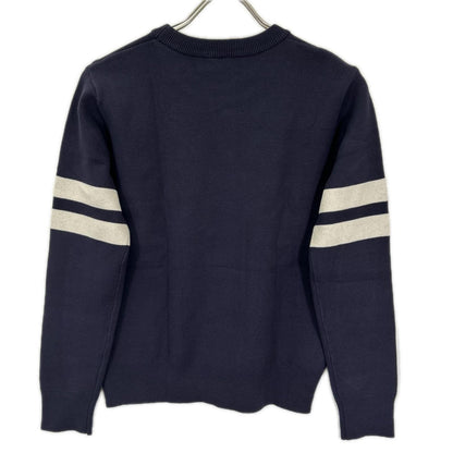 DOUBLE STANDARD CLOTHING ダブルスタンダードクロージング 25AW ネイビー Sun ジャガードニット プルオーバー トップス