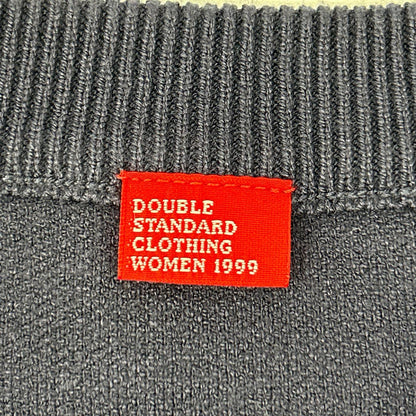 DOUBLE STANDARD CLOTHING ダブルスタンダードクロージング 25AW ネイビー Sun ジャガードニット プルオーバー トップス