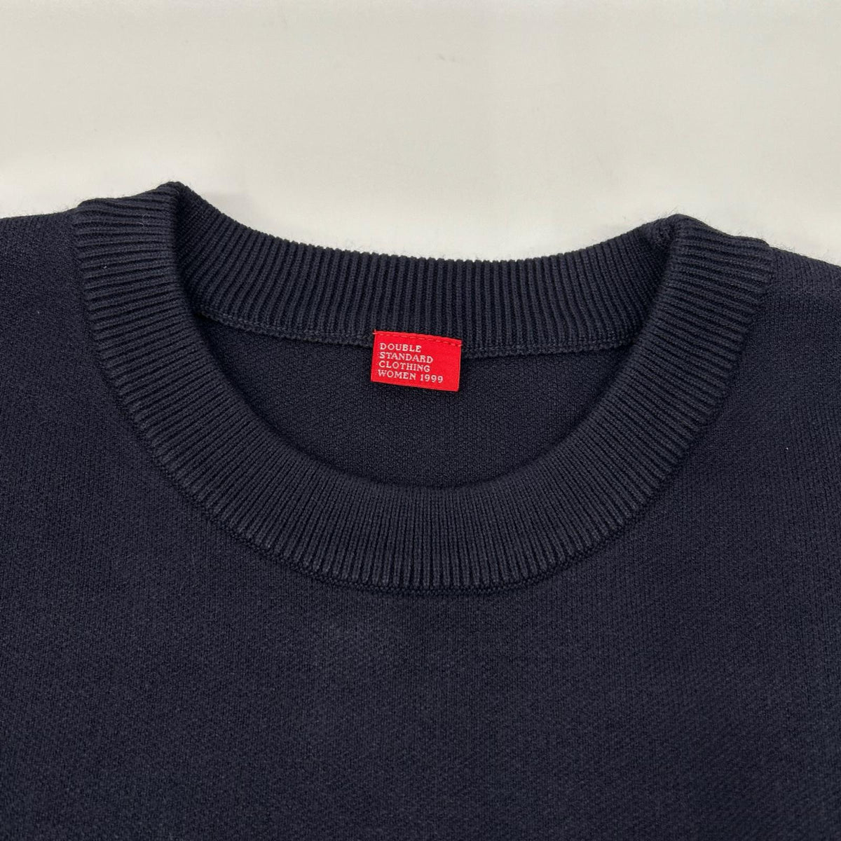 DOUBLE STANDARD CLOTHING ダブルスタンダードクロージング 25AW ネイビー Sun ジャガードニット プルオーバー トップス