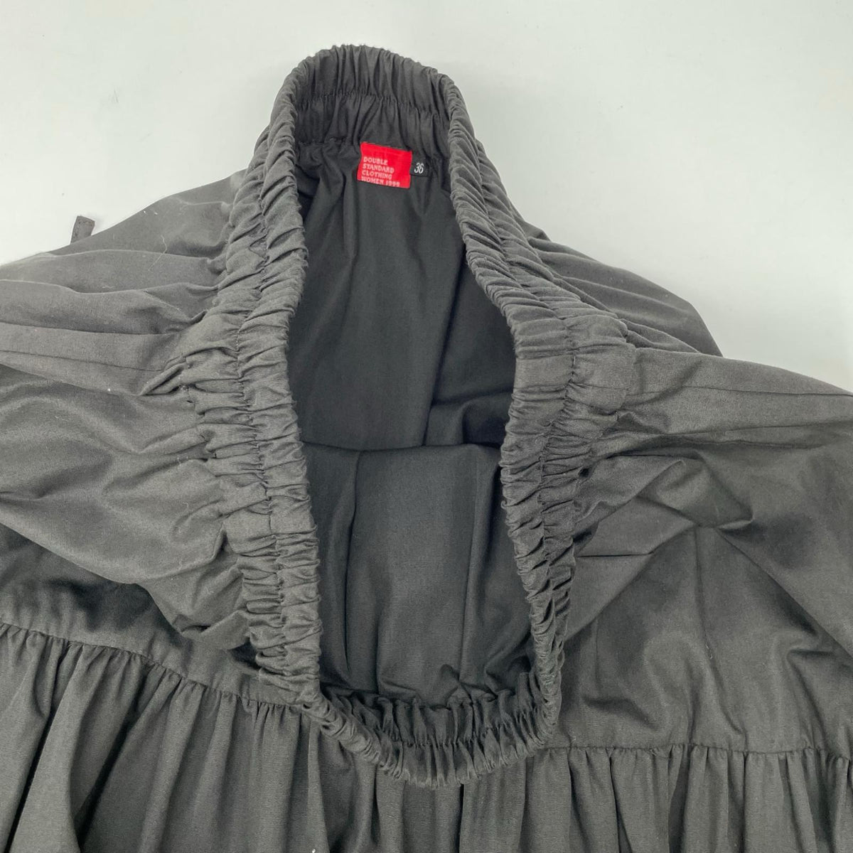 DOUBLE STANDARD CLOTHING ダブルスタンダードクロージング 25AW ブラック リボンディテール ティアードスカート スカート