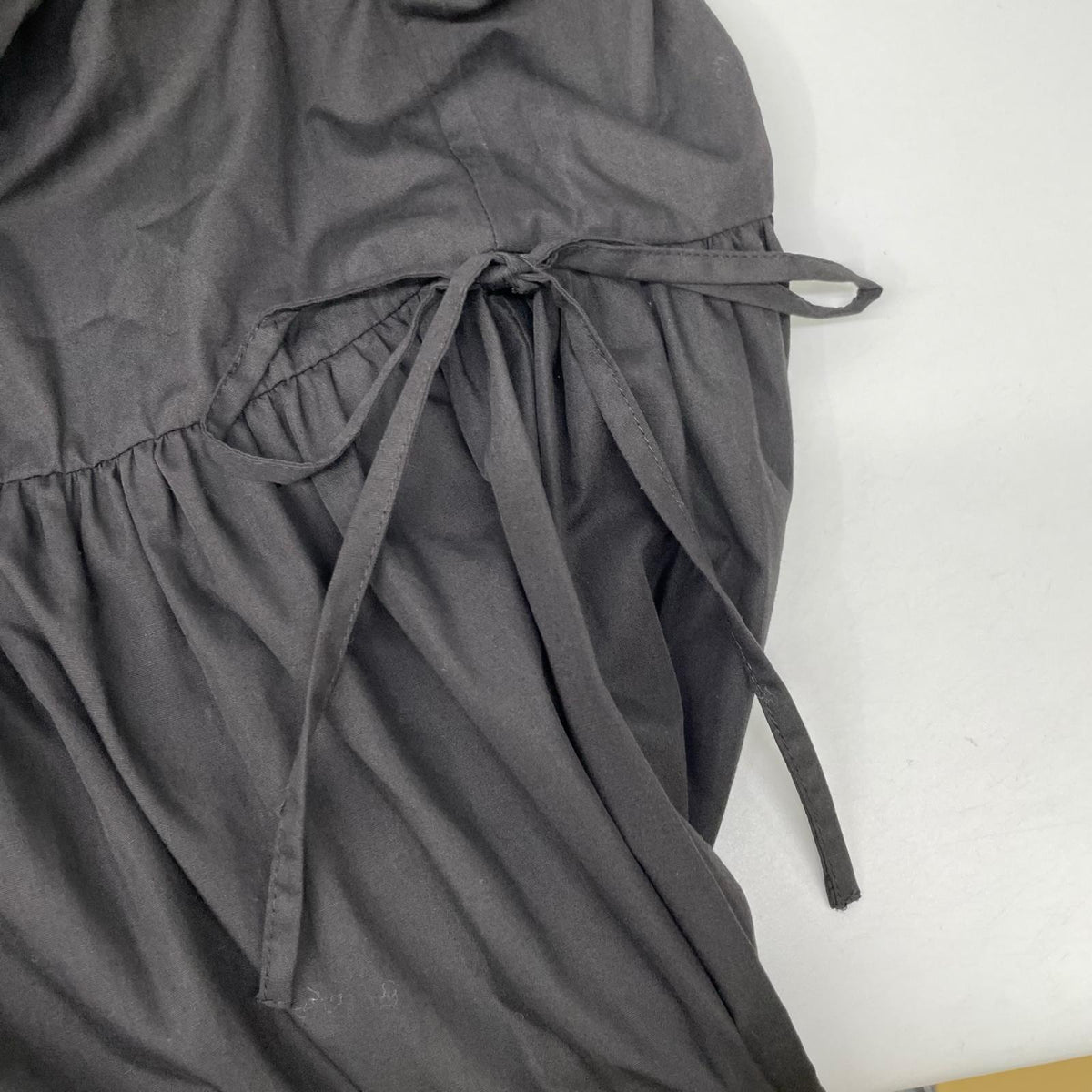 DOUBLE STANDARD CLOTHING ダブルスタンダードクロージング 25AW ブラック リボンディテール ティアードスカート スカート