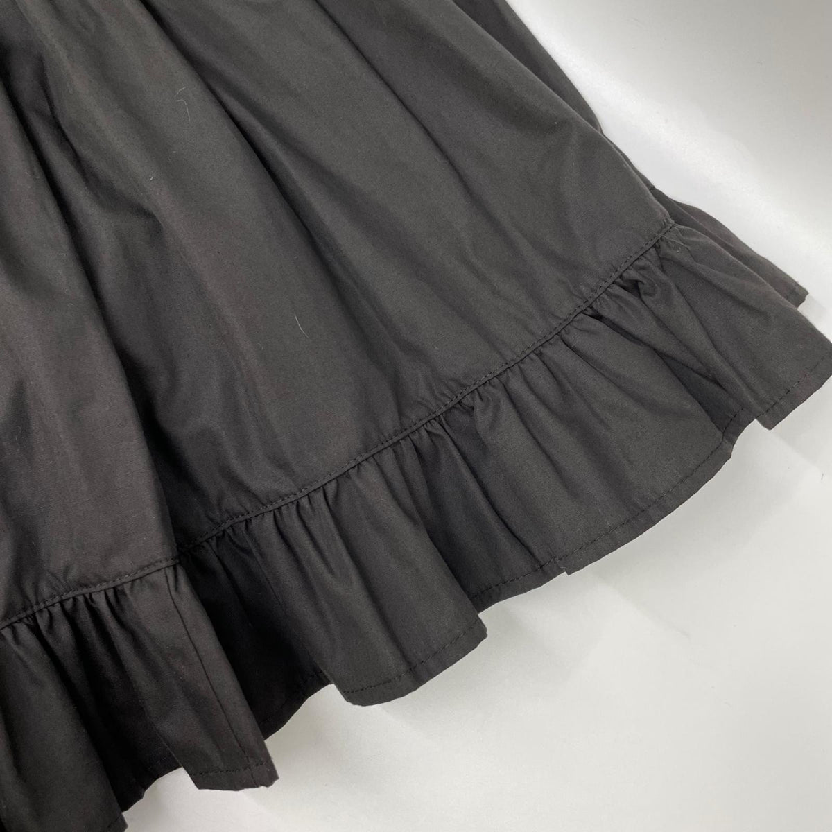 DOUBLE STANDARD CLOTHING ダブルスタンダードクロージング 25AW ブラック リボンディテール ティアードスカート スカート