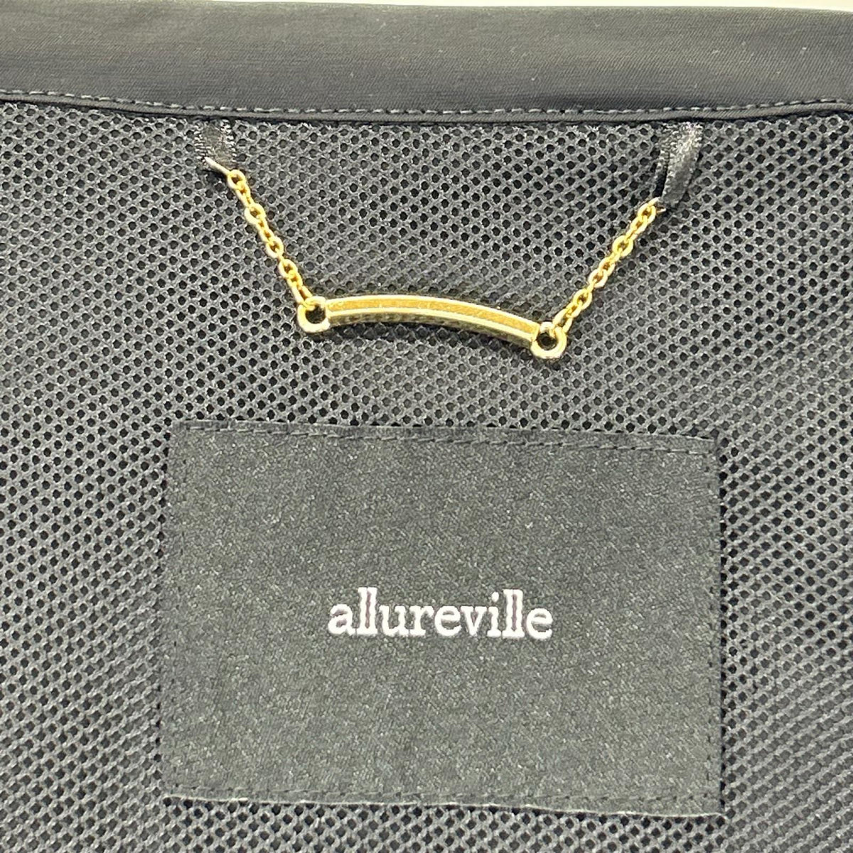 allureville アルアバイル 25年 ブラック ミドルフーディ ブルゾン ジャケット