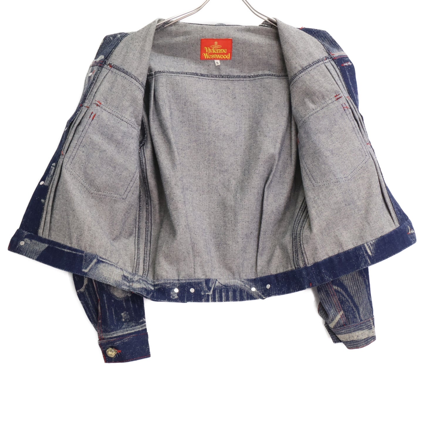 VivienneWestwood ヴィヴィアンウエストウッド オールウェイズオンカメラコレクション92/93 90s　ロールスロイス転写プリント デニムジャケット ジャケット