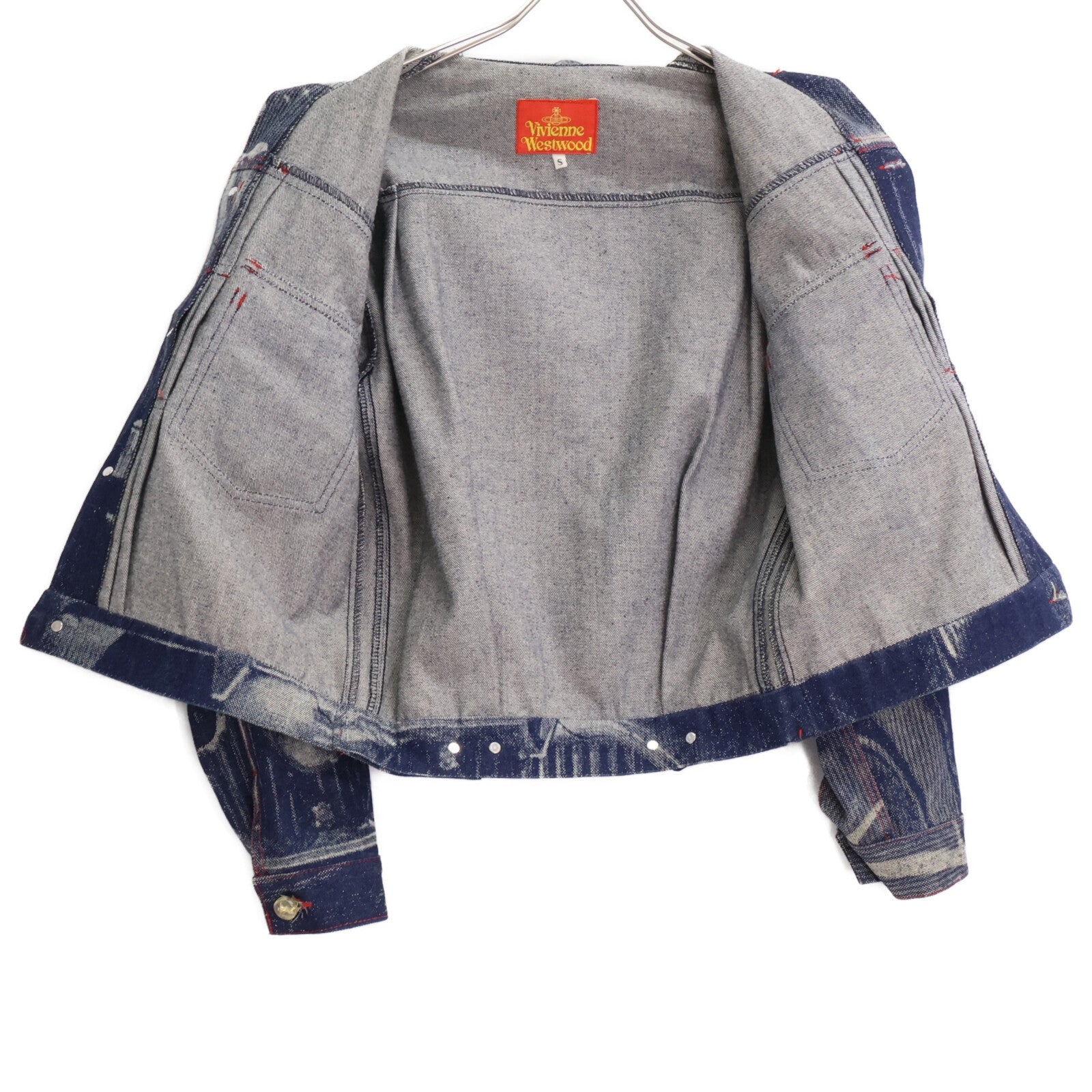 VivienneWestwood ヴィヴィアンウエストウッド オールウェイズオンカメラコレクション92/93 90s　ロールスロイス転写プリント デニムジャケット ジャケット